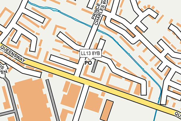 LL13 8YB map - OS OpenMap – Local (Ordnance Survey) LL13 8YB map - OS OpenMap – Local (Ordnance Survey)