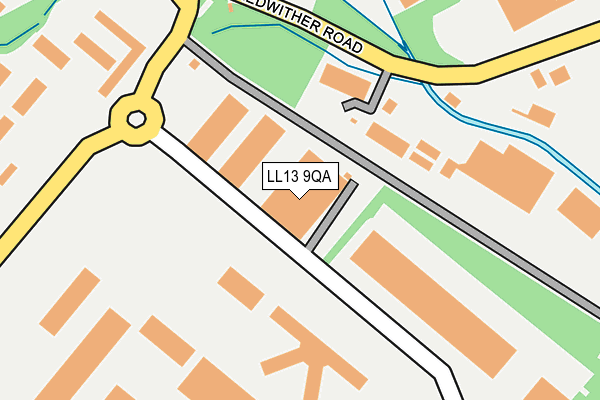 LL13 9QA map - OS OpenMap – Local (Ordnance Survey) LL13 9QA map - OS OpenMap – Local (Ordnance Survey)