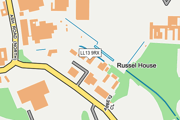 LL13 9RX map - OS OpenMap – Local (Ordnance Survey) LL13 9RX map - OS OpenMap – Local (Ordnance Survey)