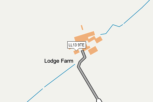 LL13 9TE map - OS OpenMap – Local (Ordnance Survey) LL13 9TE map - OS OpenMap – Local (Ordnance Survey)