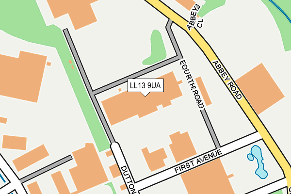 LL13 9UA map - OS OpenMap – Local (Ordnance Survey) LL13 9UA map - OS OpenMap – Local (Ordnance Survey)