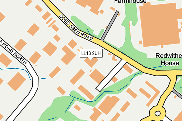 LL13 9UH map - OS OpenMap – Local (Ordnance Survey) LL13 9UH map - OS OpenMap – Local (Ordnance Survey)