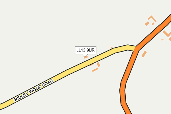 LL13 9UR map - OS OpenMap – Local (Ordnance Survey) LL13 9UR map - OS OpenMap – Local (Ordnance Survey)