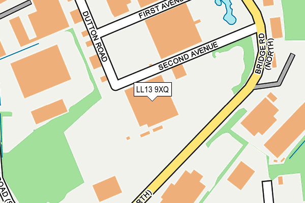 LL13 9XQ map - OS OpenMap – Local (Ordnance Survey) LL13 9XQ map - OS OpenMap – Local (Ordnance Survey)