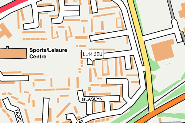 LL14 3EU map - OS OpenMap – Local (Ordnance Survey) LL14 3EU map - OS OpenMap – Local (Ordnance Survey)