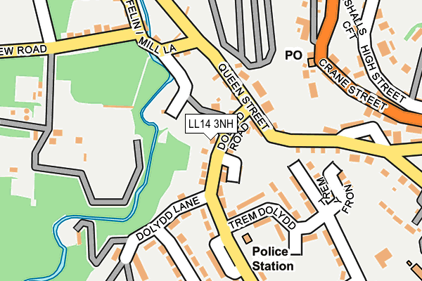 LL14 3NH map - OS OpenMap – Local (Ordnance Survey) LL14 3NH map - OS OpenMap – Local (Ordnance Survey)