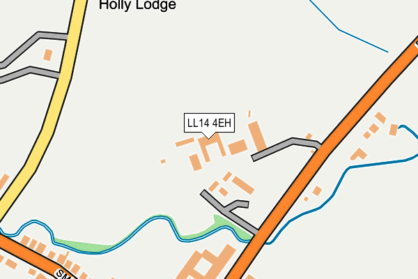LL14 4EH map - OS OpenMap – Local (Ordnance Survey) LL14 4EH map - OS OpenMap – Local (Ordnance Survey)