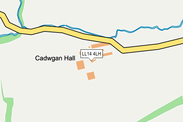 LL14 4LH map - OS OpenMap – Local (Ordnance Survey) LL14 4LH map - OS OpenMap – Local (Ordnance Survey)