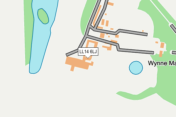 LL14 6LJ map - OS OpenMap – Local (Ordnance Survey) LL14 6LJ map - OS OpenMap – Local (Ordnance Survey)