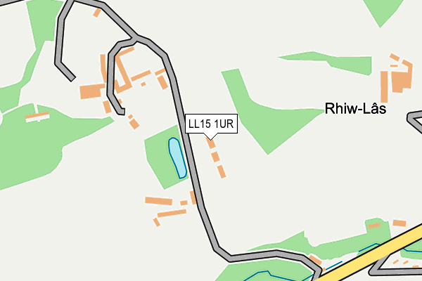 LL15 1UR map - OS OpenMap – Local (Ordnance Survey) LL15 1UR map - OS OpenMap – Local (Ordnance Survey)