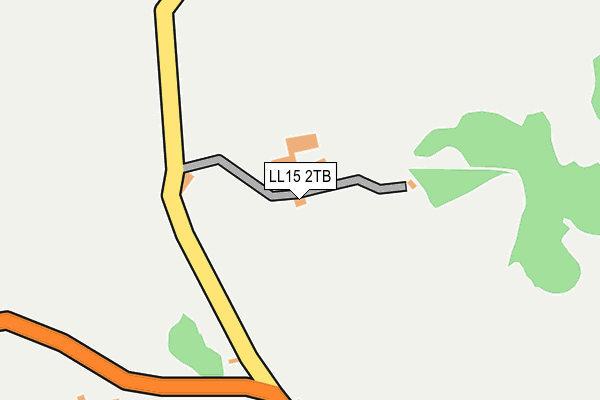 LL15 2TB map - OS OpenMap – Local (Ordnance Survey)