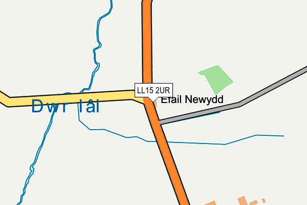 LL15 2UR map - OS OpenMap – Local (Ordnance Survey) LL15 2UR map - OS OpenMap – Local (Ordnance Survey)