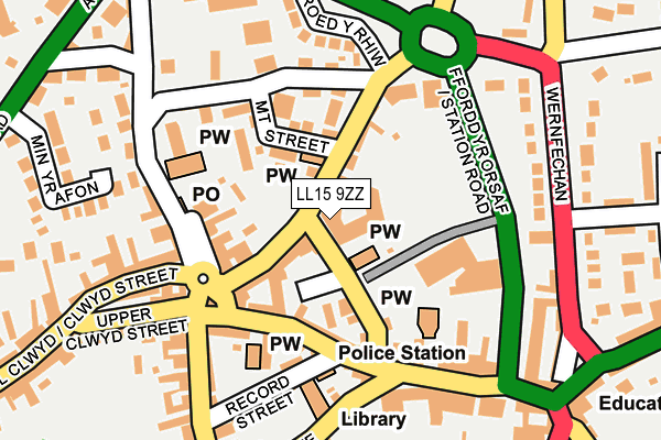 LL15 9ZZ map - OS OpenMap – Local (Ordnance Survey) LL15 9ZZ map - OS OpenMap – Local (Ordnance Survey)