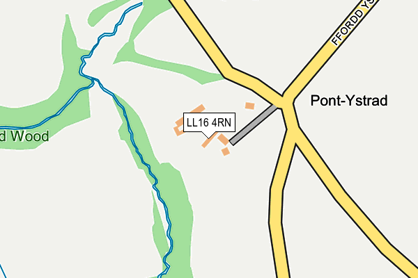 LL16 4RN map - OS OpenMap – Local (Ordnance Survey) LL16 4RN map - OS OpenMap – Local (Ordnance Survey)