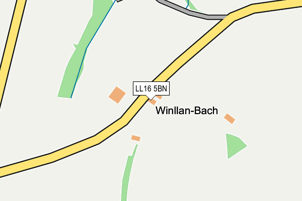 LL16 5BN map - OS OpenMap – Local (Ordnance Survey) LL16 5BN map - OS OpenMap – Local (Ordnance Survey)