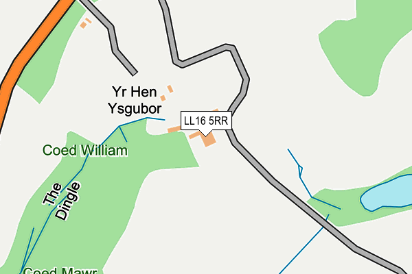 LL16 5RR map - OS OpenMap – Local (Ordnance Survey) LL16 5RR map - OS OpenMap – Local (Ordnance Survey)