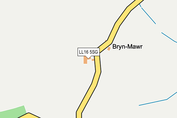 LL16 5SG map - OS OpenMap – Local (Ordnance Survey) LL16 5SG map - OS OpenMap – Local (Ordnance Survey)