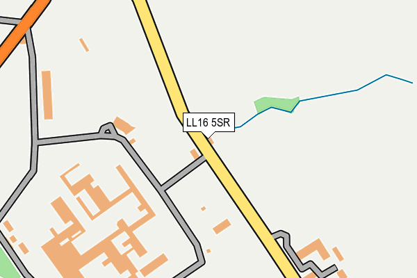 LL16 5SR map - OS OpenMap – Local (Ordnance Survey) LL16 5SR map - OS OpenMap – Local (Ordnance Survey)