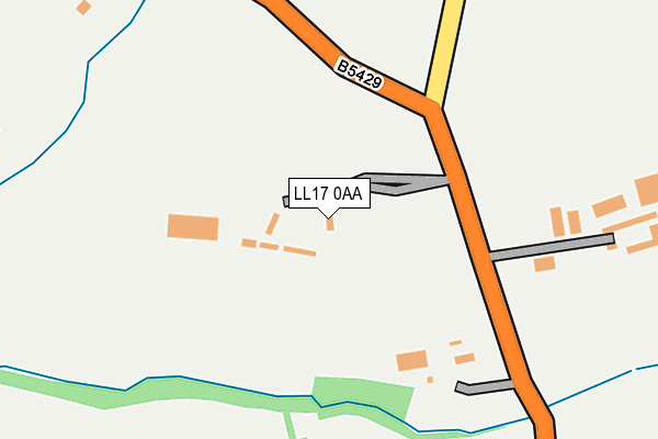 LL17 0AA map - OS OpenMap – Local (Ordnance Survey) LL17 0AA map - OS OpenMap – Local (Ordnance Survey)