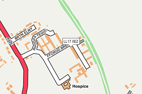 LL17 0EZ map - OS OpenMap – Local (Ordnance Survey) LL17 0EZ map - OS OpenMap – Local (Ordnance Survey)