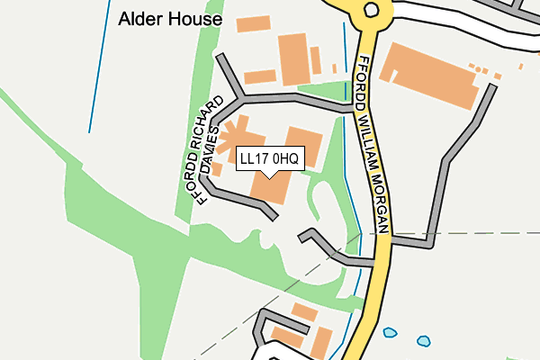 LL17 0HQ map - OS OpenMap – Local (Ordnance Survey) LL17 0HQ map - OS OpenMap – Local (Ordnance Survey)