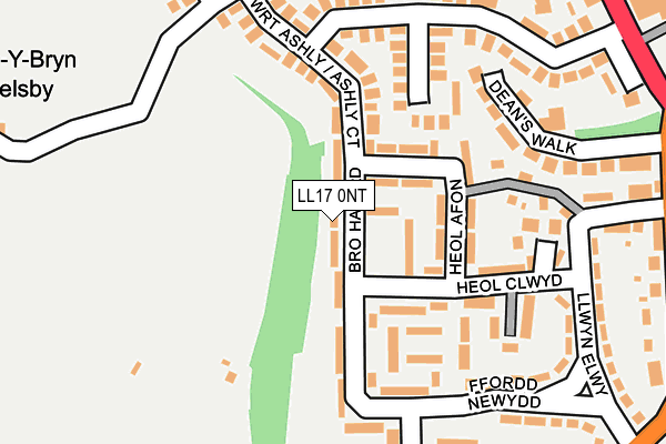 LL17 0NT map - OS OpenMap – Local (Ordnance Survey) LL17 0NT map - OS OpenMap – Local (Ordnance Survey)