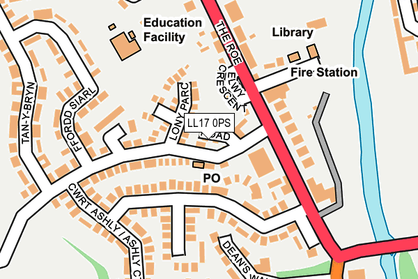LL17 0PS map - OS OpenMap – Local (Ordnance Survey) LL17 0PS map - OS OpenMap – Local (Ordnance Survey)