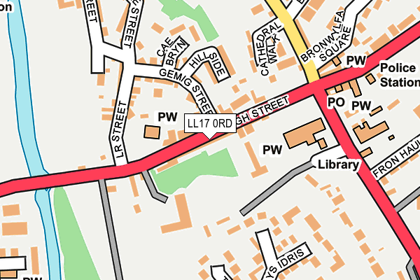 LL17 0RD map - OS OpenMap – Local (Ordnance Survey) LL17 0RD map - OS OpenMap – Local (Ordnance Survey)