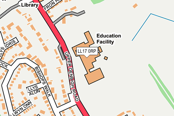 LL17 0RP map - OS OpenMap – Local (Ordnance Survey) LL17 0RP map - OS OpenMap – Local (Ordnance Survey)