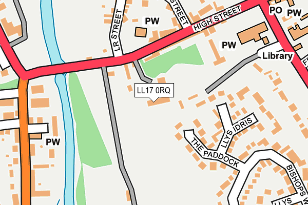 LL17 0RQ map - OS OpenMap – Local (Ordnance Survey) LL17 0RQ map - OS OpenMap – Local (Ordnance Survey)