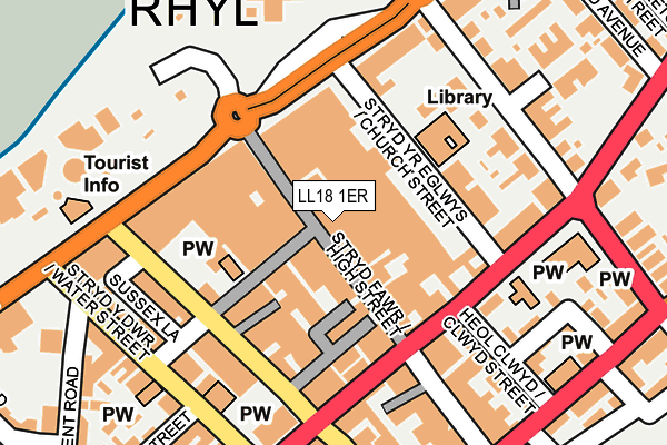 LL18 1ER map - OS OpenMap – Local (Ordnance Survey) LL18 1ER map - OS OpenMap – Local (Ordnance Survey)
