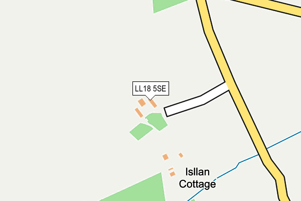 LL18 5SE map - OS OpenMap – Local (Ordnance Survey) LL18 5SE map - OS OpenMap – Local (Ordnance Survey)