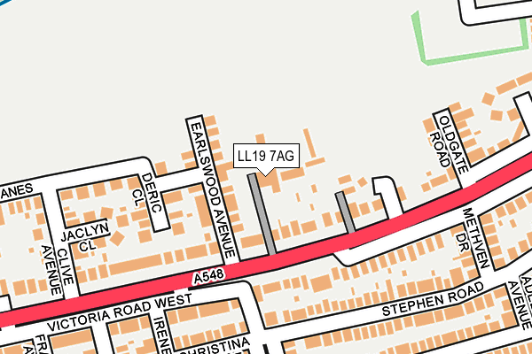 LL19 7AG map - OS OpenMap – Local (Ordnance Survey) LL19 7AG map - OS OpenMap – Local (Ordnance Survey)