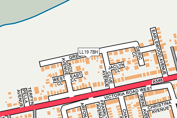 LL19 7BH map - OS OpenMap – Local (Ordnance Survey) LL19 7BH map - OS OpenMap – Local (Ordnance Survey)