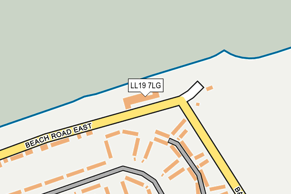 LL19 7LG map - OS OpenMap – Local (Ordnance Survey) LL19 7LG map - OS OpenMap – Local (Ordnance Survey)