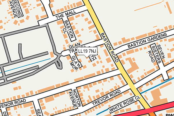 LL19 7NJ map - OS OpenMap – Local (Ordnance Survey) LL19 7NJ map - OS OpenMap – Local (Ordnance Survey)
