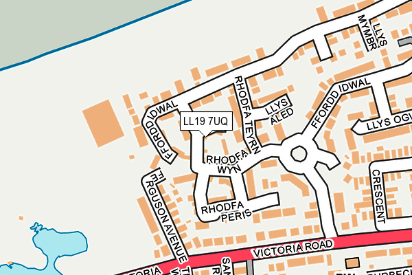 LL19 7UQ map - OS OpenMap – Local (Ordnance Survey) LL19 7UQ map - OS OpenMap – Local (Ordnance Survey)