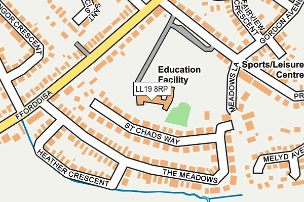 LL19 8RP map - OS OpenMap – Local (Ordnance Survey) LL19 8RP map - OS OpenMap – Local (Ordnance Survey)