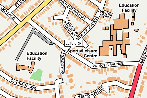 LL19 8RR map - OS OpenMap – Local (Ordnance Survey) LL19 8RR map - OS OpenMap – Local (Ordnance Survey)