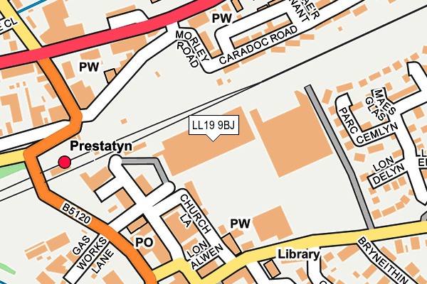 LL19 9BJ map - OS OpenMap – Local (Ordnance Survey) LL19 9BJ map - OS OpenMap – Local (Ordnance Survey)