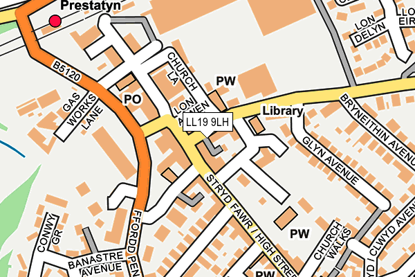 LL19 9LH map - OS OpenMap – Local (Ordnance Survey) LL19 9LH map - OS OpenMap – Local (Ordnance Survey)