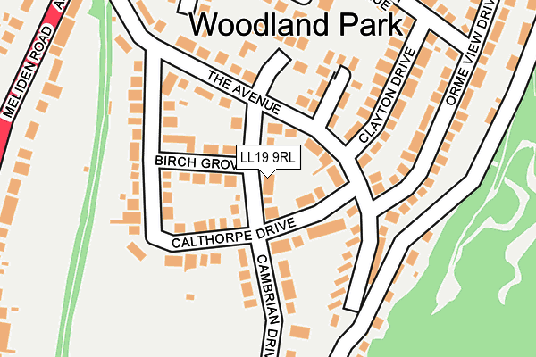 LL19 9RL map - OS OpenMap – Local (Ordnance Survey) LL19 9RL map - OS OpenMap – Local (Ordnance Survey)