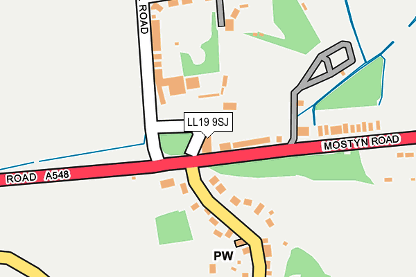 LL19 9SJ map - OS OpenMap – Local (Ordnance Survey) LL19 9SJ map - OS OpenMap – Local (Ordnance Survey)