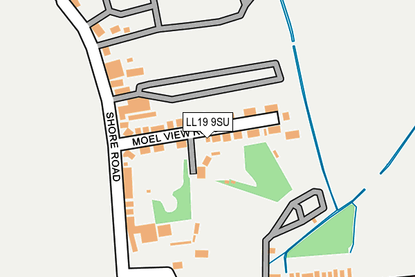 LL19 9SU map - OS OpenMap – Local (Ordnance Survey) LL19 9SU map - OS OpenMap – Local (Ordnance Survey)
