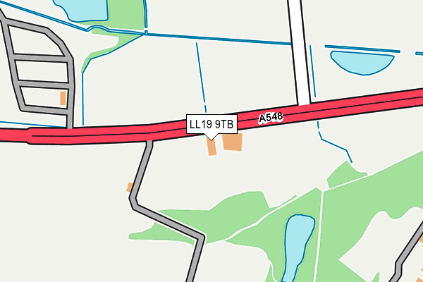 LL19 9TB map - OS OpenMap – Local (Ordnance Survey) LL19 9TB map - OS OpenMap – Local (Ordnance Survey)