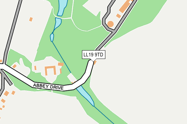 LL19 9TD map - OS OpenMap – Local (Ordnance Survey)