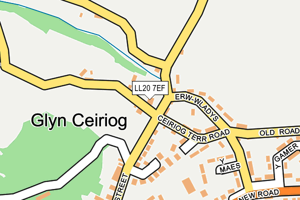 LL20 7EF map - OS OpenMap – Local (Ordnance Survey) LL20 7EF map - OS OpenMap – Local (Ordnance Survey)