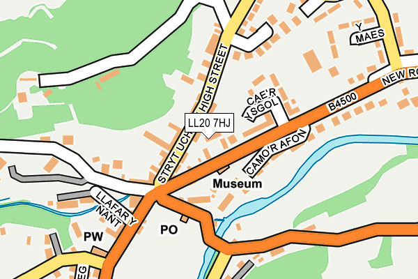 LL20 7HJ map - OS OpenMap – Local (Ordnance Survey) LL20 7HJ map - OS OpenMap – Local (Ordnance Survey)