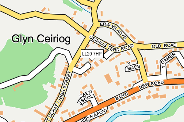 LL20 7HP map - OS OpenMap – Local (Ordnance Survey) LL20 7HP map - OS OpenMap – Local (Ordnance Survey)