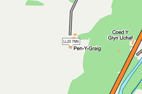 LL20 7NN map - OS OpenMap – Local (Ordnance Survey) LL20 7NN map - OS OpenMap – Local (Ordnance Survey)